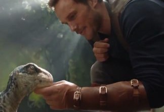 Chris Pratt em Jurassic World: Reino Ameaçado.