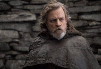 Mark Hamill como Luke Skywalker em Star Wars: Os Últimos Jedi.