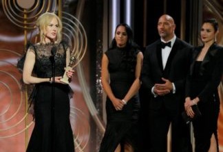 Nicole Kidman com o seu Globo de Ouro