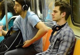 Andrew Garfield no metrô