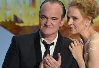 Quentin Tarantino e Uma Thurman.
