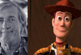 Bud Luckey, à esquerda, e sua criação Woody