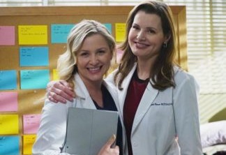 Jessica Capshaw e Geena Davis em Grey's Anatomy
