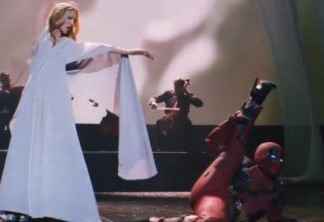 Celine Dion e Deadpool no clipe