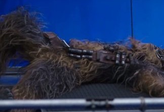 Chewbacca no set de Han Solo
