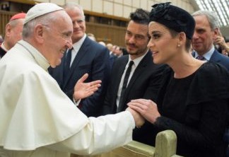 Katy Perry com o Papa Francisco
