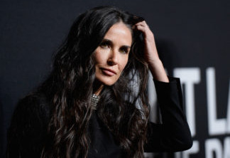 LOS ANGELES, CA - FEBRUARY 10: Actress Demi Moore attends the Saint Laurent show at The Hollywood Palladium on February 10, 2016 in Los Angeles, California.   Kevork Djansezian/Getty Images/AFP
