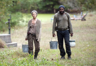 Carol (Melissa Suzanne McBride) and Tyreese (Chad Coleman) - The Walking Dead _ Season 4, Episode 14 - Photo Credit: Gene Page/AMC