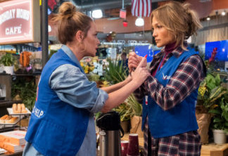 Leah Remini and Jennifer Lopez star in SECOND ACT.