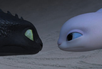 Toothless comes face-to-face with the elusive Light Fury for the first time.  DreamWorks Animation’s How to Train Your Dragon: The Hidden World is a surprising tale about growing up, finding the courage to face the unknown…and how nothing can ever train you to let go.