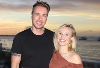 PROVIDENCIALES, PROVIDENCIALES - JANUARY 30:  Dax Shepard and Kristen Bell pose as she vacations with her family at Beaches Turks & Caicos Resort Villages & Spa on January 30, 2018 in Providenciales, Turks & Caicos.  (Photo by John Parra/Getty Images for Beaches)
