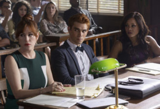 Riverdale -- "Chapter Thirty-Six: Labor Day" -- Image Number: RVD301b_0217.jpg -- Pictured (L-R): Molly Ringwald as Mary Andrews, KJ Apa as Archie and Robin Givens as Sierra McCoy -- Photo: Jack Rowand/The CW -- ÃÂ© 2018 The CW Network, LLC. All Rights Reserved.
