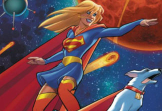 Supergirl surfa em foguete em capas de revistas da DC
