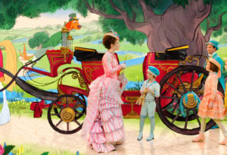 Emily Blunt is Mary Poppins, Lin-Manuel Miranda is Jack, Pixie Davies is Annabel, Nathanael Saleh is John and Joel Dawson is Georgie in Disneyâ€™s MARY POPPINS RETURNS, a sequel to the 1964 MARY POPPINS, which takes audiences on an entirely new adventure with the practically perfect nanny and the Banks family.