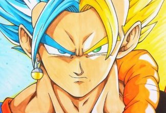 Dragon Ball | Criador da saga compartilha seu primeiro esboço da fusão entre Goku e Vegeta
