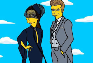 Os Simpsons | Artista imagina Victoria e David Beckham como personagens do seriado