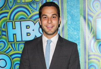 Actor Skylar Astin arrives at the HBO Primetime Emmy's After Party at The Plaza at the Pacific Design Center on Sunday, Sept. 22, 2013 in Los Angeles  . (Photo by Paul A. Hebert/Invision/AP)