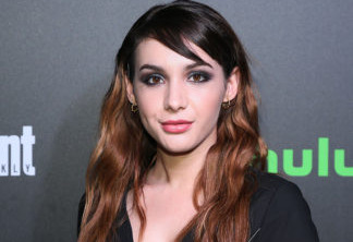 Mandatory Credit: Photo by Alberto Reyes/REX/Shutterstock (9121736h)
Hannah Marks
Hulu and Entertainment Weekly New York Comic Con party, Arrivals, New York, USA - 06 Oct 2017