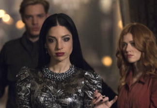 SHADOWHUNTERS - “Erchomai” - In the climactic mid-season finale, the team scrambles to find a way to put a stop to Lilith’s plan coming to fruition. But going up against their biggest opponent yet, their odds are not looking good. Meanwhile, Simon makes a heartbreaking choice with Isabelle’s help and Magnus reconnects with a powerful person from his past. This episode of “Shadowhunters” airs Tuesday, May 15 (9:00 - 10:01 p.m. EDT) on Freeform. (Freeform/John Medland)
DOMINIC SHERWOOD, ANNA HOPKINS, KATHERINE MCNAMARA