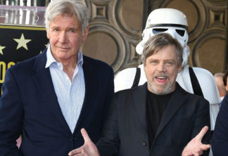 HOLLYWOOD, CA - MARCH 08:  Harrison Ford and Mark Hamill Honored With Star On The Hollywood Walk Of Fame on March 8, 2018 in Hollywood, California.  (Photo by Steve Granitz/WireImage)