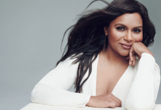 Mindy Kaling photographed by Victoria Stevens in Los Angeles, CA on January 7, 2019; Styling: Jason Bolden; MakeUp: Janice Kinjo/Dior Beauty/Starworks Artists; Hair: Brian Fisher/The Wall Group/Leonor Greyl; Manurcurit: Jolene Brodeur/Tack Artist Group; Clothing: Tom Ford; Retouching: HE Studios