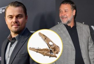 Russell Crowe fica bêbado e compra ossada de dinossauro de Leonardo DiCaprio