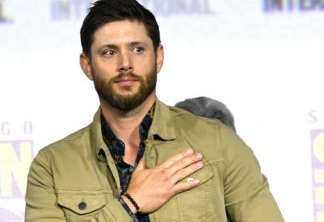 SAN DIEGO, CALIFORNIA - JULY 21: Jensen Ackles speaks at the "Supernatural" Special Video Presentation and Q&A during 2019 Comic-Con International at San Diego Convention Center on July 21, 2019 in San Diego, California. (Photo by Kevin Winter/Getty Images)