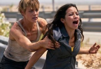 Natalia Reyes, right, and Mackenzie Davis star in Skydance Productions and Paramount Pictures' "TERMINATOR: DARK FATE."
