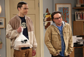 "The Closet Reconfiguration" -- Howard struggles with whether or not he should open a letter from his father, and Leonard and Penny throw a Ã¢ÂÂgrown-upÃ¢ÂÂ cocktail party at the apartment, on THE BIG BANG THEORY, Thursday, March 14 (8:00 Ã¢ÂÂ 8:31 PM, ET/PT) on the CBS Television Network. Pictured left to right: Jim Parsons and Johnny Galecki Photo: Michael Yarish/Warner Bros. ÃÂ©2013 Warner Bros. Televiosion. All Rights Reserved