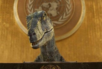 Voz do dinossauro de anúncio da ONU é de ator de Jumanji