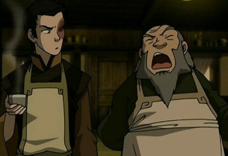 Zuko e tio Iroh em Avatar: A Lenda de Aang