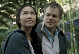 Matt Damon e Hong Chau em Pequena Grande Vida