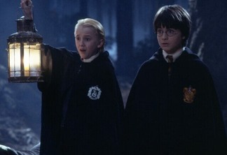 Tom Felton e Daniel Radcliffe na saga Harry Potter