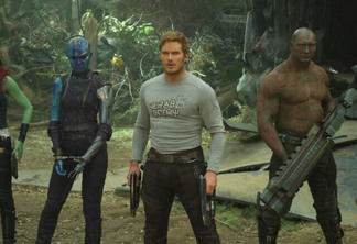 Chris Pratt e companhia em Guardiões da Galáxia.