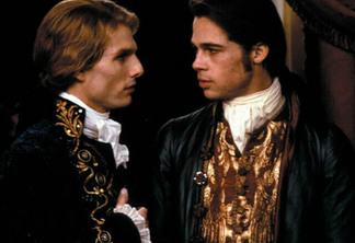 Tom Cruise e Brad Pitt no filme de Entrevista com o Vampiro.
