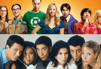 Elenco principal de Friends e The Big Bang Theory.