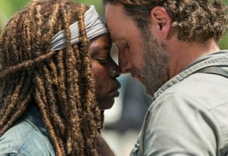 Rick e Michonne em The Walking Dead