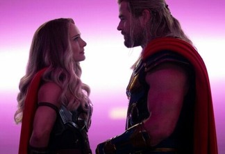 Jane Foster e Thor em Amor e Trovão