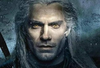 Henry Cavill como Geralt em pôster de The Witcher.
