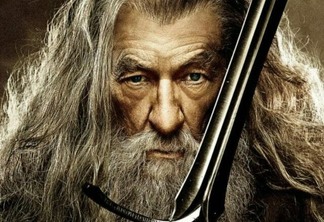 Ian McKellen como Gandalf em O Senhor dos Anéis.