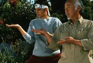 Daniel LaRusso e Sr. Miyagi no filme Karate Kid original
