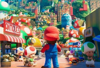 O pôster de Super Mario Bros