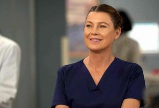 Ellen Pompeo como Meredith Grey em Grey's Anatomy.