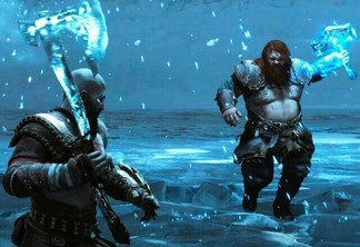 Kratos vs Thor em God of War: Ragnarok