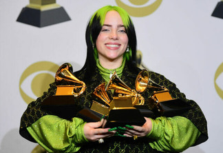 Billie Eilish já venceu 7 prêmios Grammy.