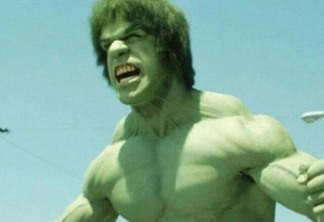 Lou Ferrigno como Hulk em O Incrível Hulk: Como Nasceu a Fera.
