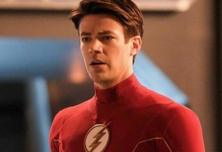 Grant Gustin como Flash na série The Flash.