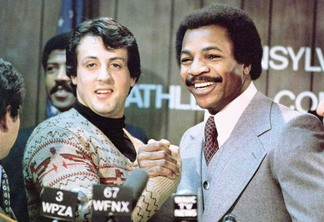 Sylvester Stallone e Carl Weathers em Rocky