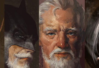 Artista imagina versões idosas de Batman, Superman, The Flash e Mulher-Maravilha