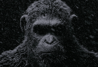 Planeta dos Macacos 3 | César assustador em pôster em movimento do filme